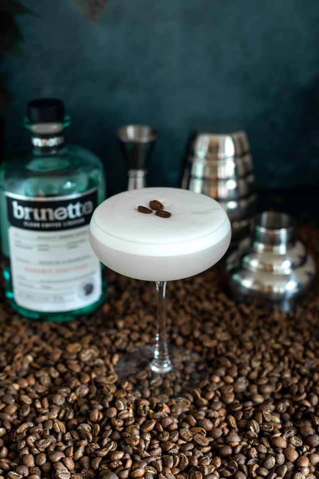 Brunette coffee liqueur shot by the Hungry Communications PR and Marketing team