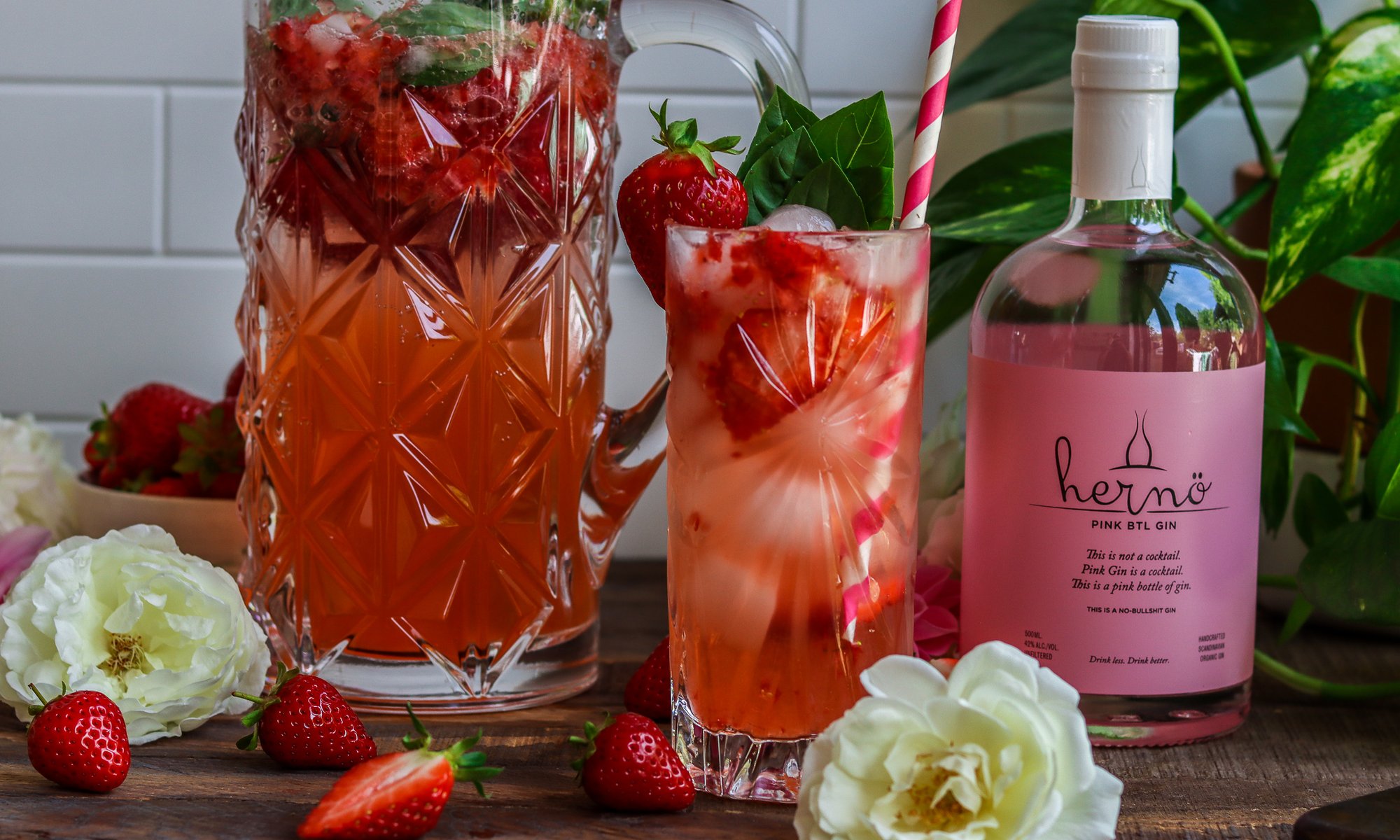 Strawberry Gin Smash