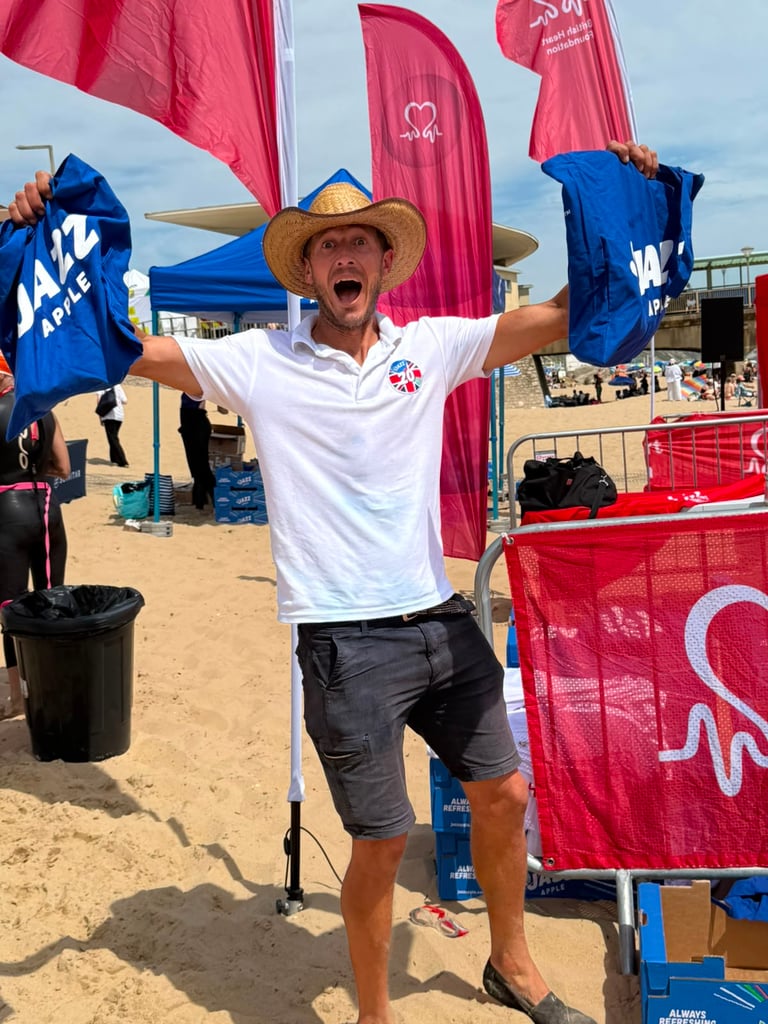 Brand sponsorship marketing at the Bournemouth Pier to Pier Swim